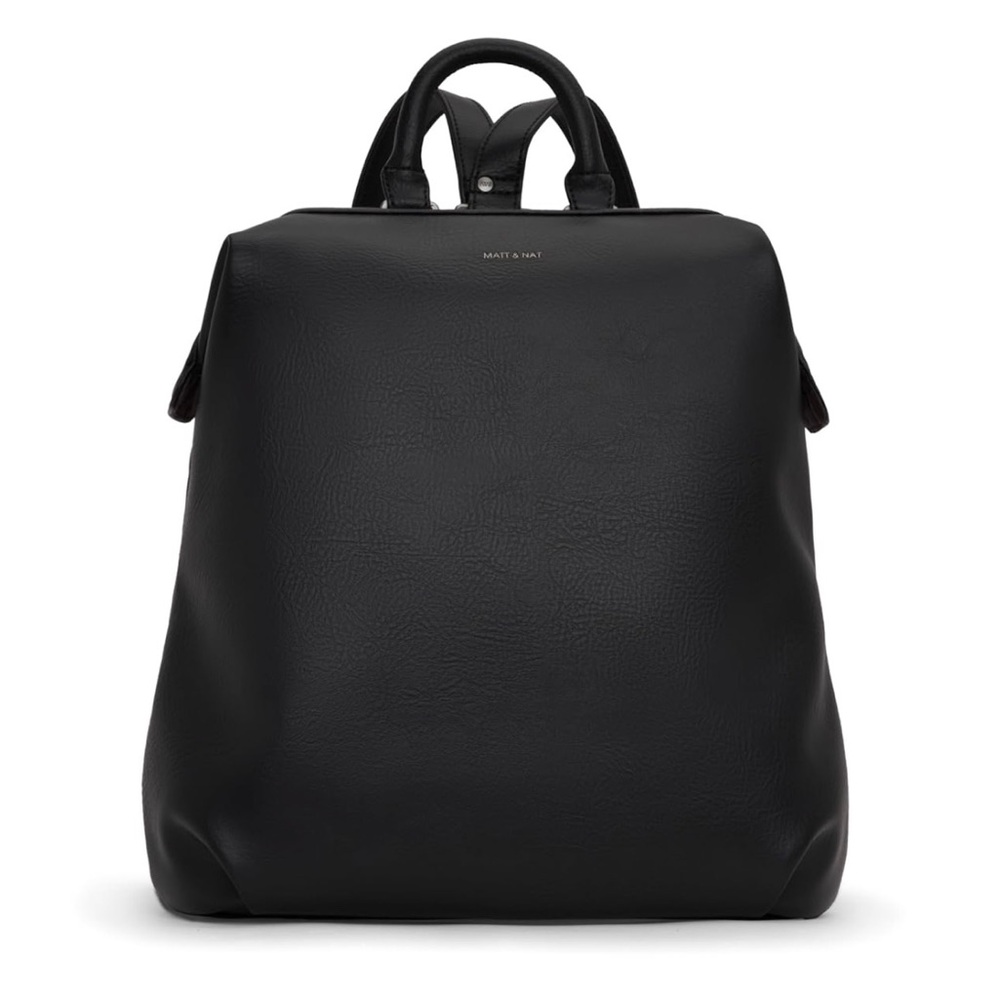 Matt & Nat Black Leather Backpack